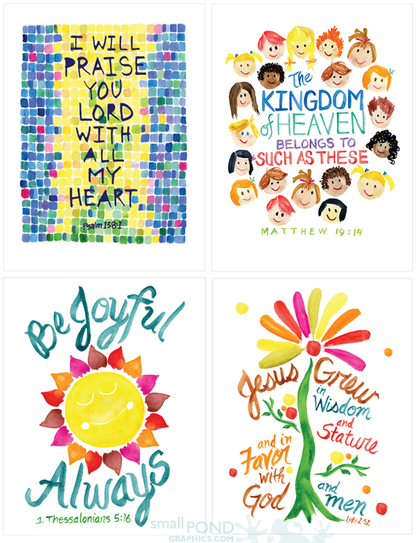 print shop . Kids’ Worship Posters :: Small Pond Graphics